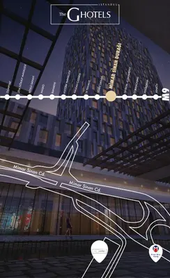 a rendering of a building with a train on it at The G Hotels Istanbul in Istanbul