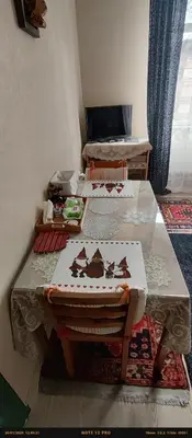 a room with a table with several items on it at Nur home1 in Istanbul