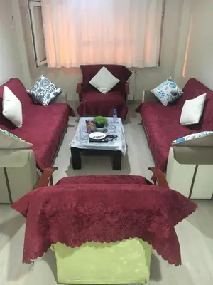 a living room with two couches and a table at Canan’s apartment in Istanbul