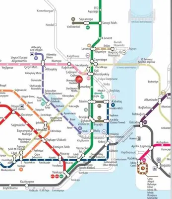 a map of the londonondon tube map at Kaplan Cosy Flat - All air conditioned & Heated 3 Bedrooms in the City in Istanbul