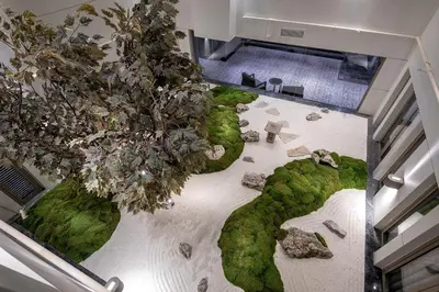 an overhead view of a garden in a house at The Stay Boulevard Nisantasi in Istanbul