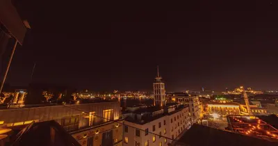 a view of a city at night with lights at Hotel De Reve Galata-Special Class in Istanbul
