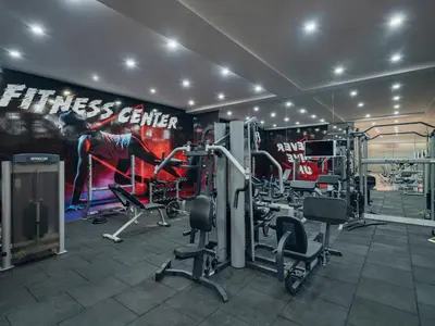 a gym with several equipment in a room at Selectum City Ataşehir in Istanbul