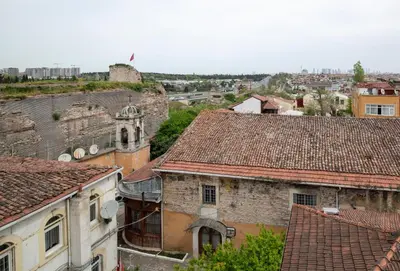 an aerial view of an old city with buildings at İstanbul Efes Hotel in Istanbul