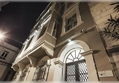 a building with an arched window on the side of it at Baylo Suites in Istanbul